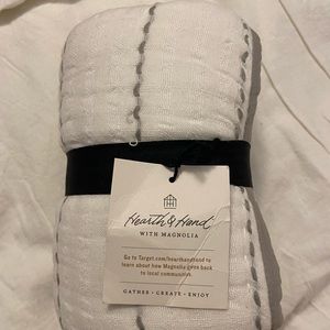 Hearth and Hand Gray White EURO Sham 26x26